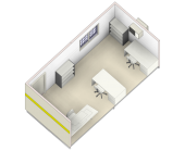 6.0 x 3.0 Portable Office Isometric