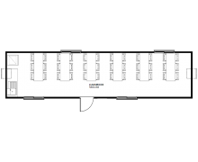 12.0 x 3.0 Lunch Room Floor Plan