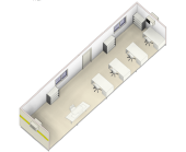 12.0 x 3.0 Portable Office Isometric