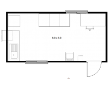 4.8 x 2.4 First Aid Room Floor Plan