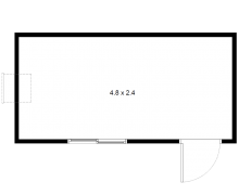 4.8 x 2.4 Multi Purpose Building Floor Plan