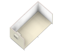 4.8 x 2.4 Multi Purpose Building Isometric