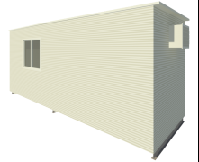 6.0 x 2.4 Multi Purpose Building Rear Perspective