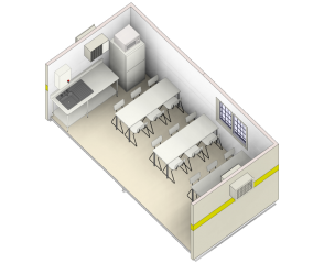 6.0 x 3.0 Lunch Room Isometric